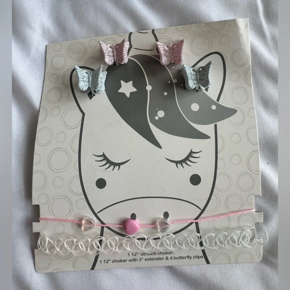 Kids Floral Headband and Bracelet Set